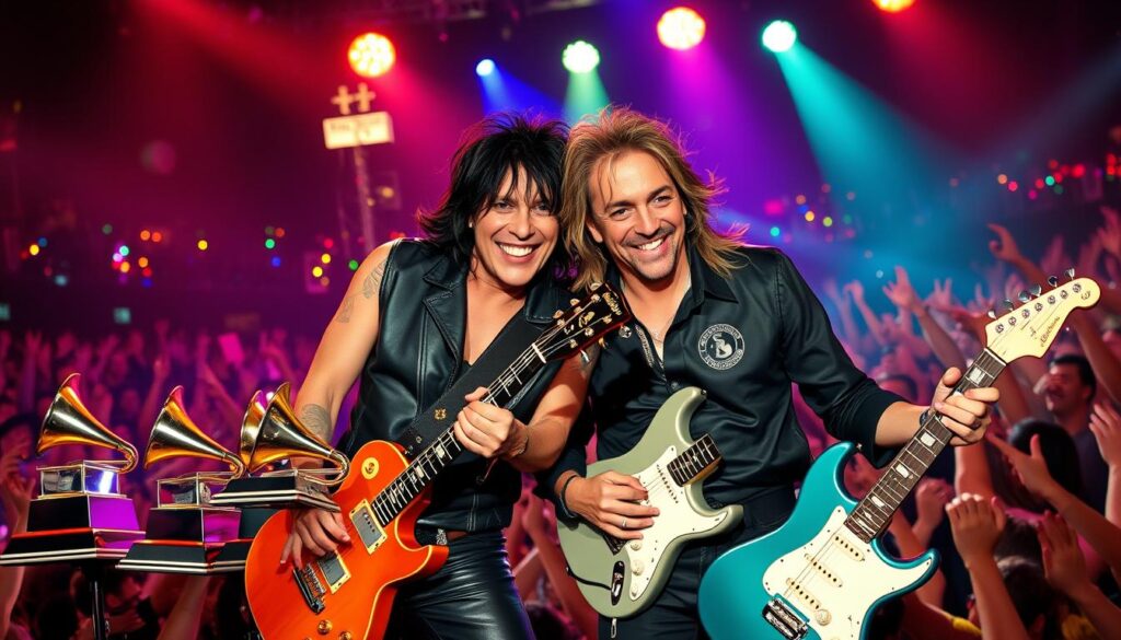1990s 2000s rock duo with six Grammys