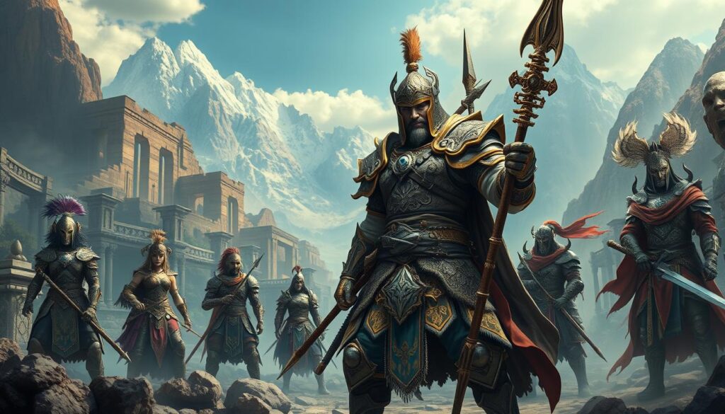 Legendary spear warrior's saga characters
