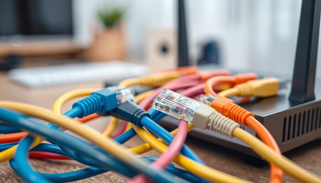 Router cables and connections