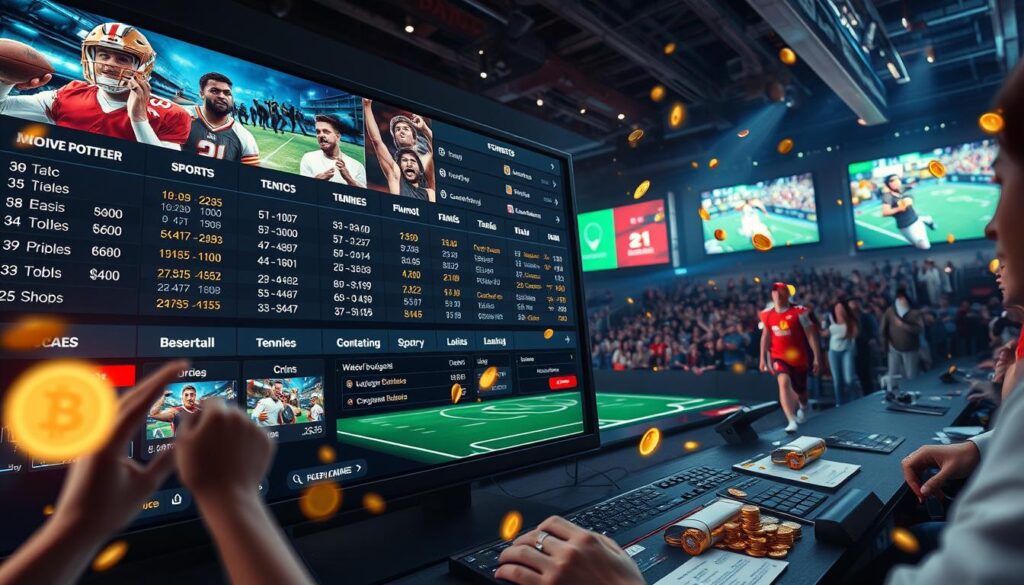 Sports betting options on TEX9